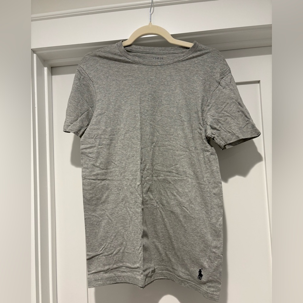 Polo by Ralph Lauren Men’s Heather Gray Crew Neck Tee